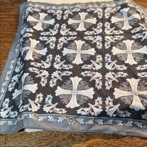 Chrome heart handkerchief silk authentic